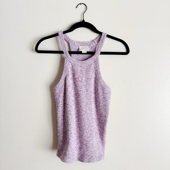 Maeve by Anthropologie Maroon Purple Heathered Harlan Knit Tank Top - Large - Picture 2 of 8